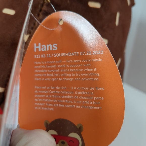 Squishmallows 12" Hans the Hedgehog Superhero costume NWT - Picture 2 of 7